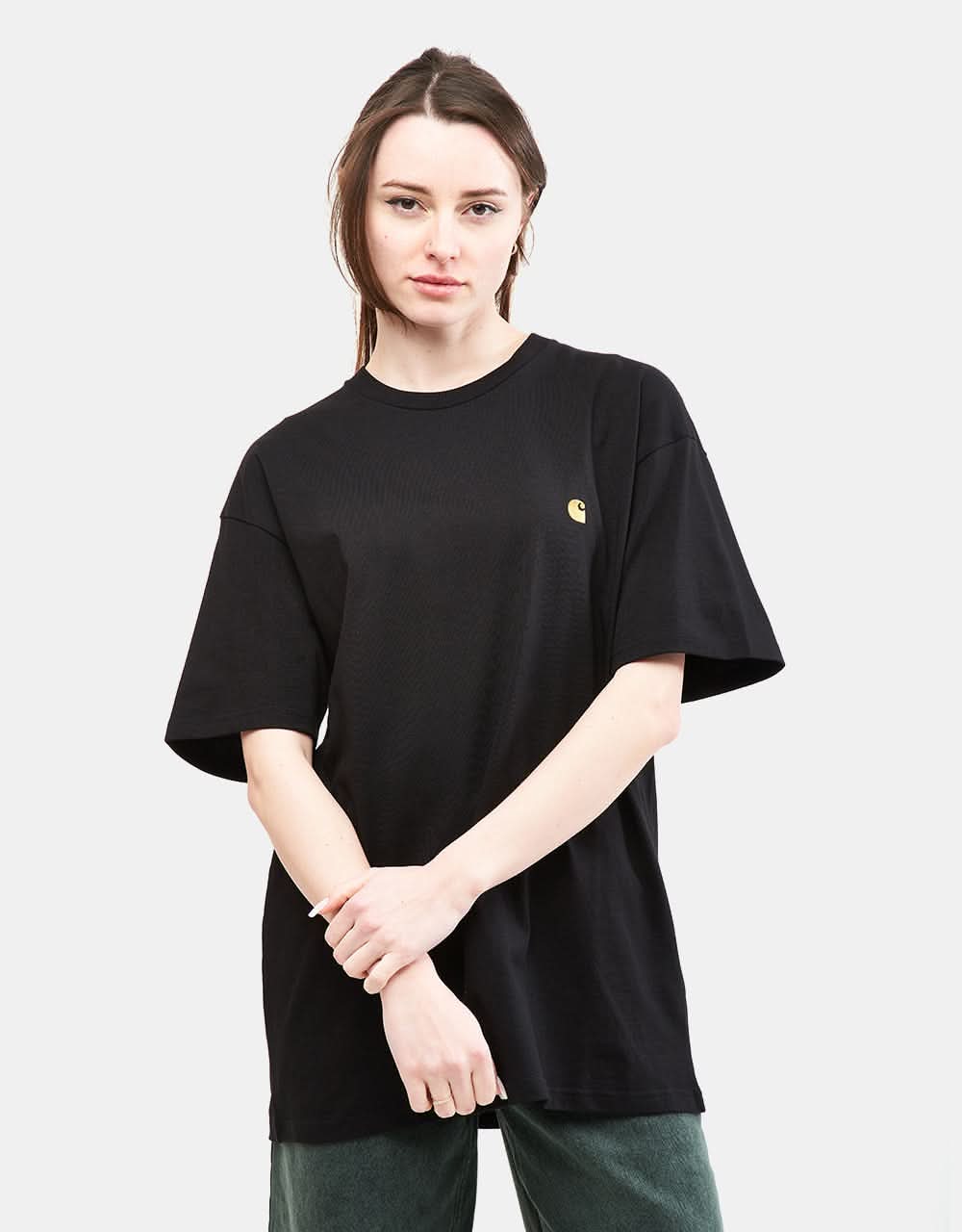 C WIP S/S Chase T-Shirt - Black/Gold