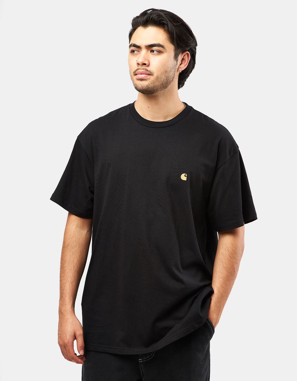 C WIP S/S Chase T-Shirt - Black/Gold