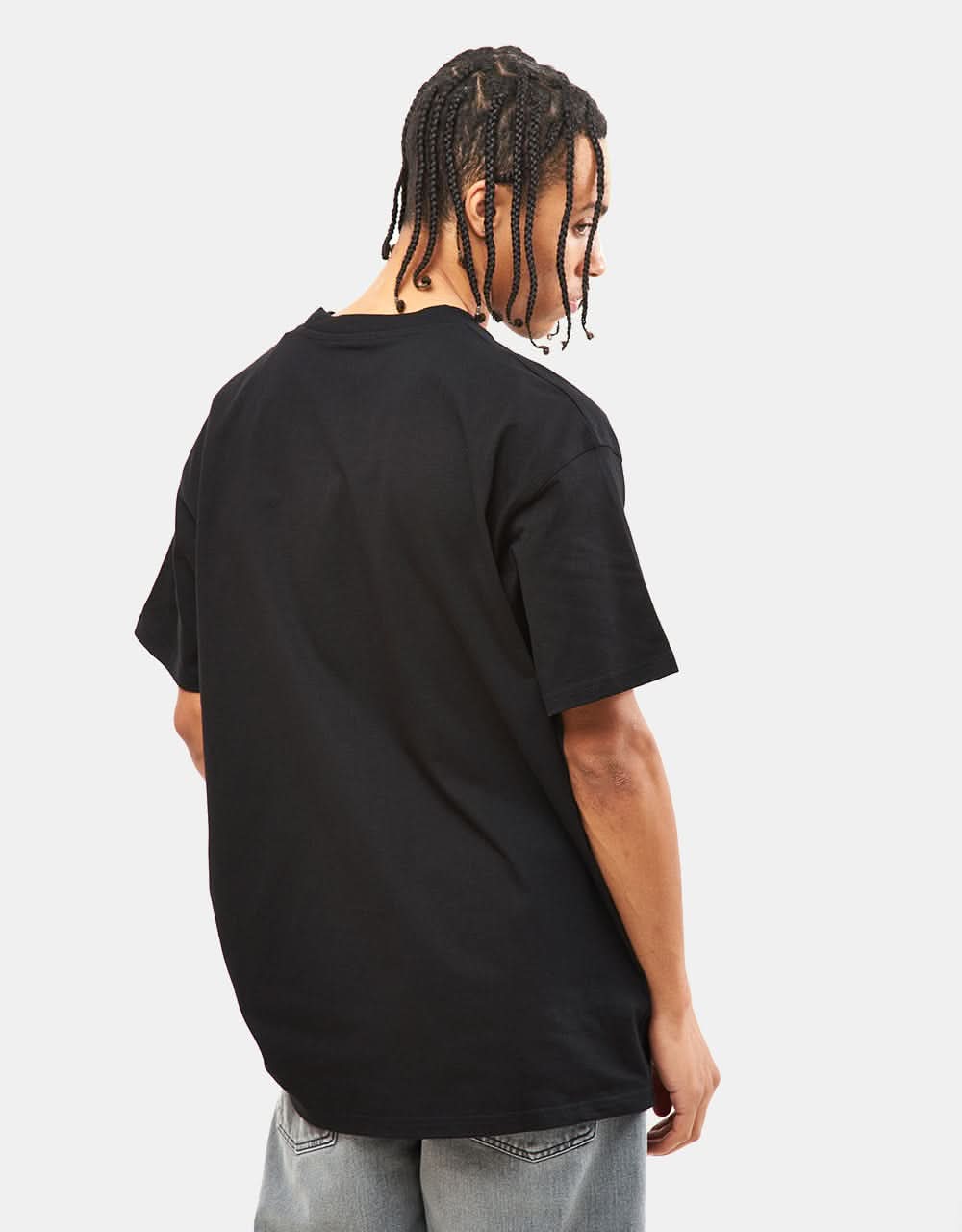 C WIP S/S American Script T-Shirt - Black