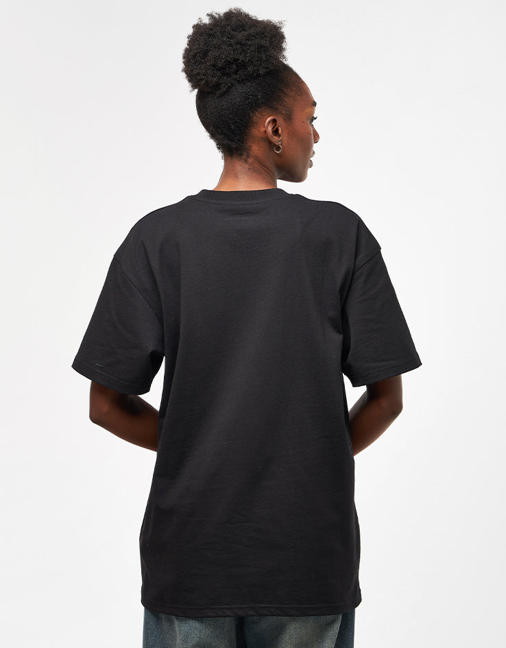 C WIP S/S American Script T-Shirt - Black