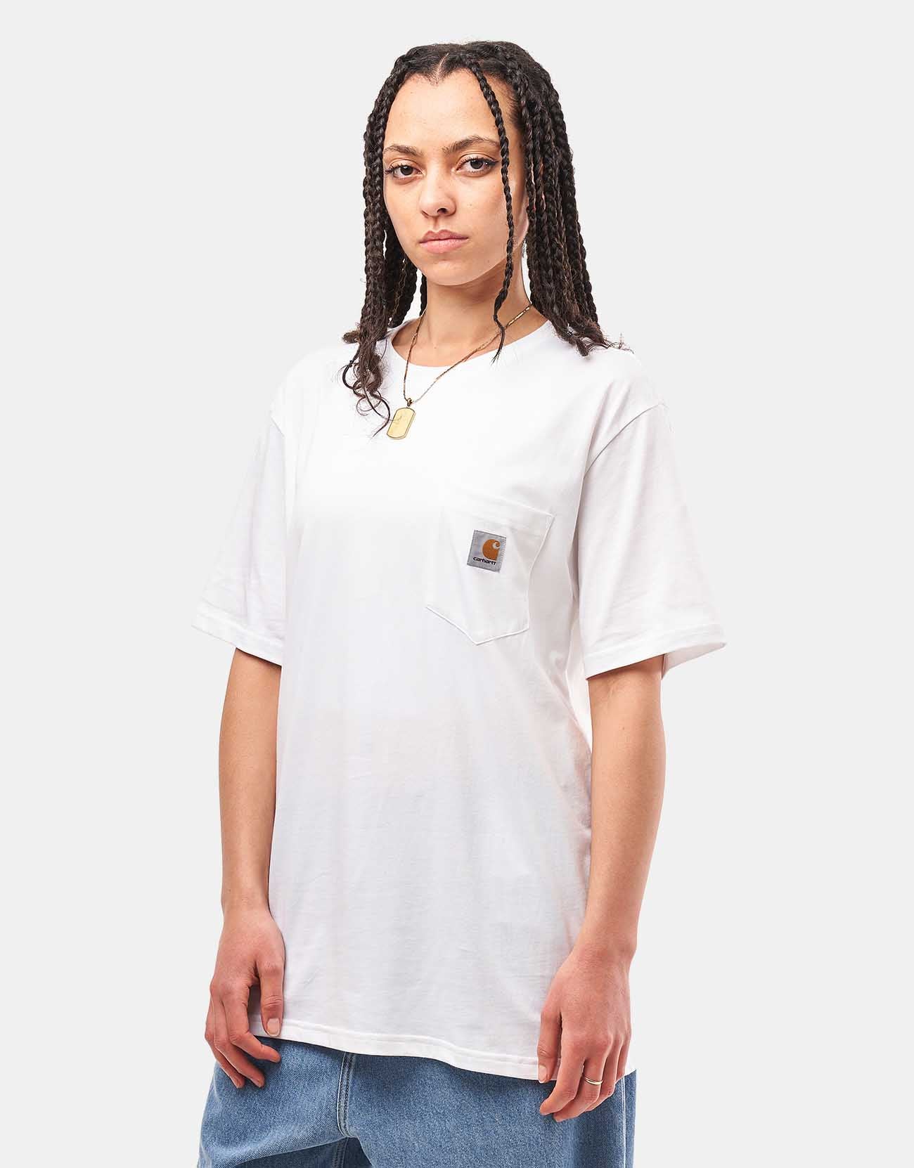 C WIP S/S Pocket T-Shirt - White
