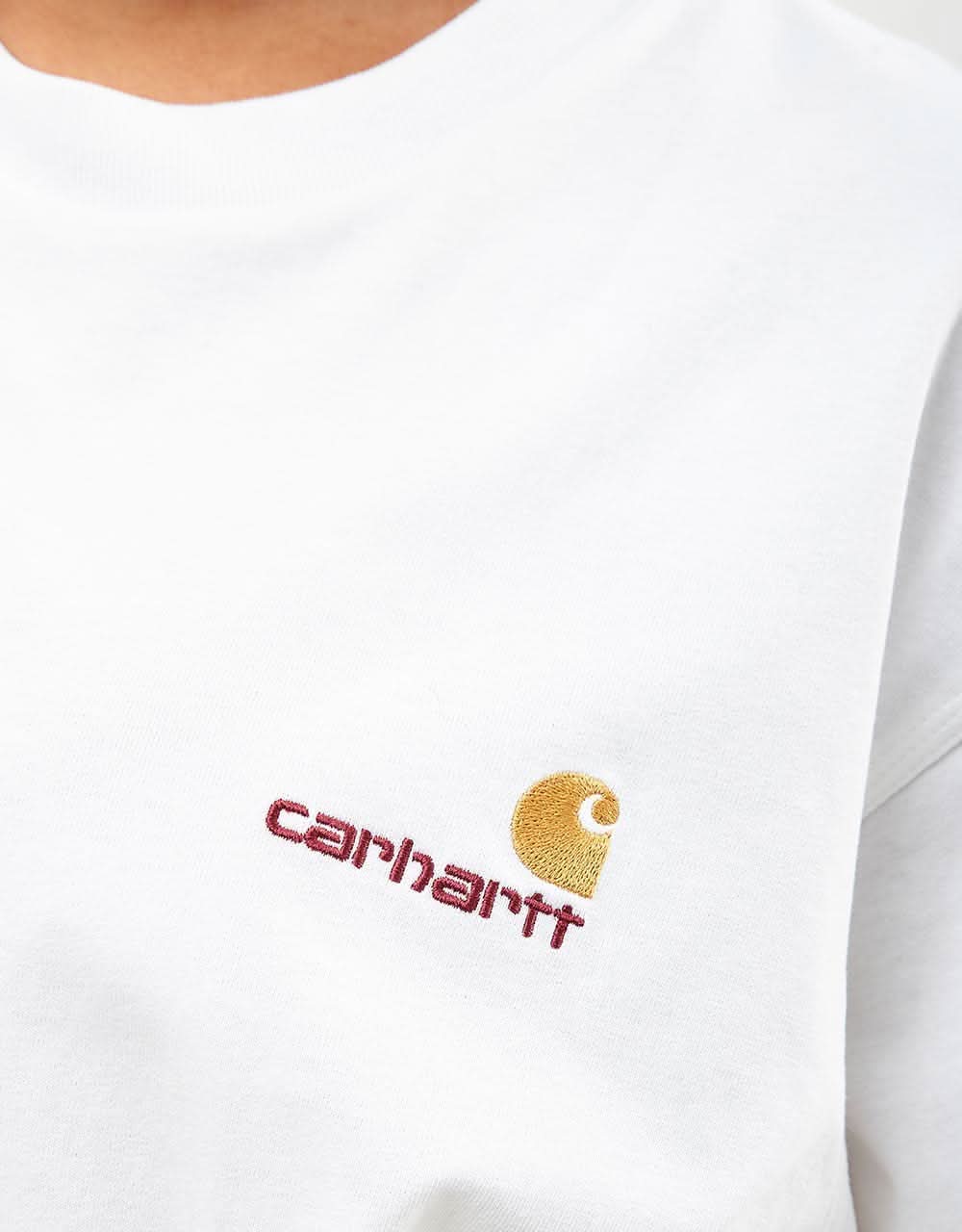 C WIP S/S American Script T-Shirt - White