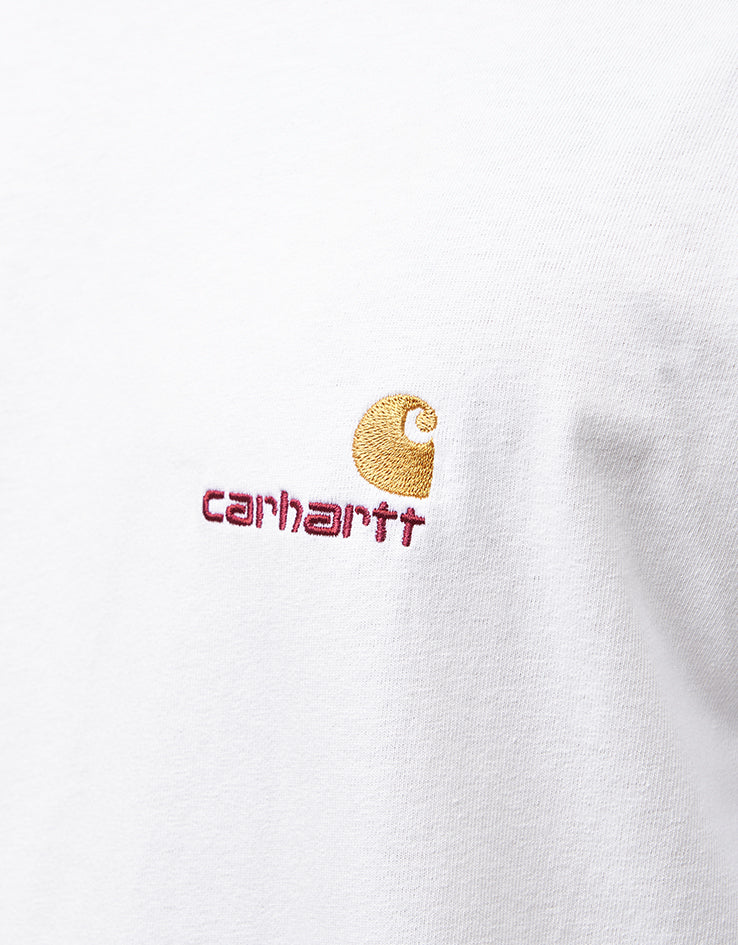 C WIP S/S American Script T-Shirt - White