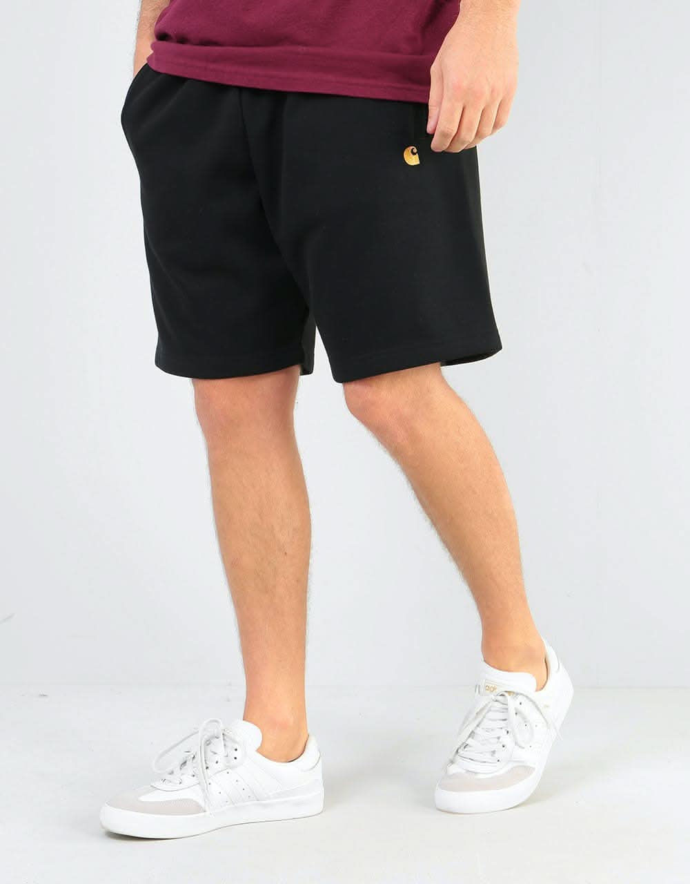 C WIP Chase Sweat Shorts - Black/Gold