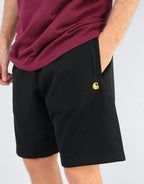 C WIP Chase Sweat Shorts - Black/Gold