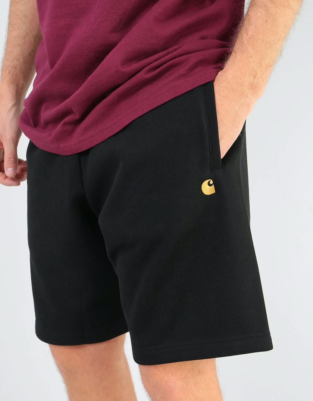C WIP Chase Sweat Shorts - Black/Gold