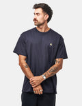 C WIP S/S Chase T-Shirt - Dark Navy/Gold