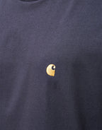 C WIP S/S Chase T-Shirt - Dark Navy/Gold