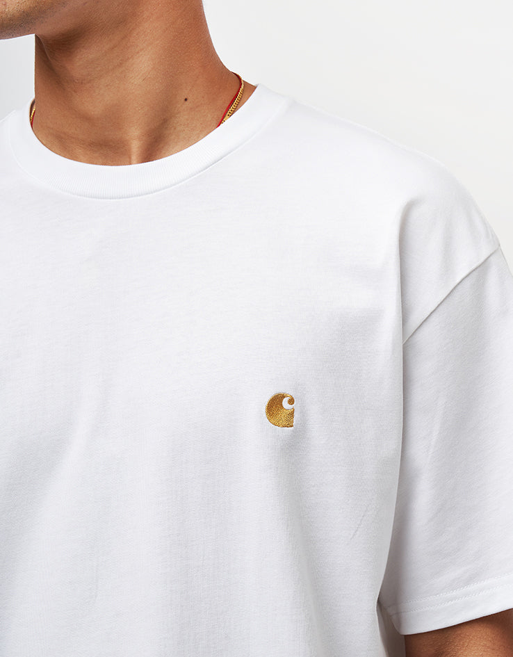 C WIP S/S Chase T-Shirt - White/Gold