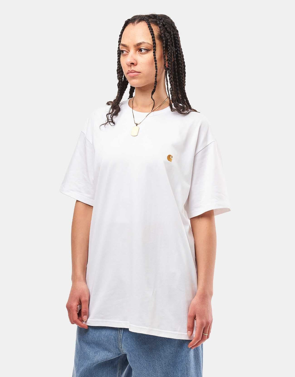 C WIP S/S Chase T-Shirt - White/Gold
