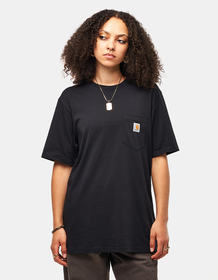 C WIP S/S Pocket T-Shirt - Black