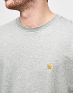 C WIP S/S Chase T-Shirt - Grey Heather/Gold