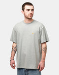 C WIP S/S Chase T-Shirt - Grey Heather/Gold