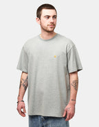 C WIP S/S Chase T-Shirt - Grey Heather/Gold