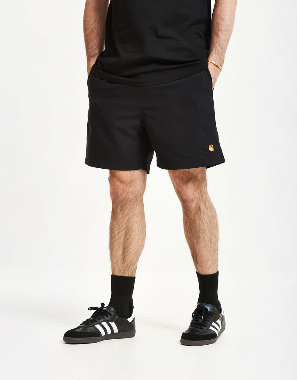 C WIP Chase Swim Trunk - Black/Gold