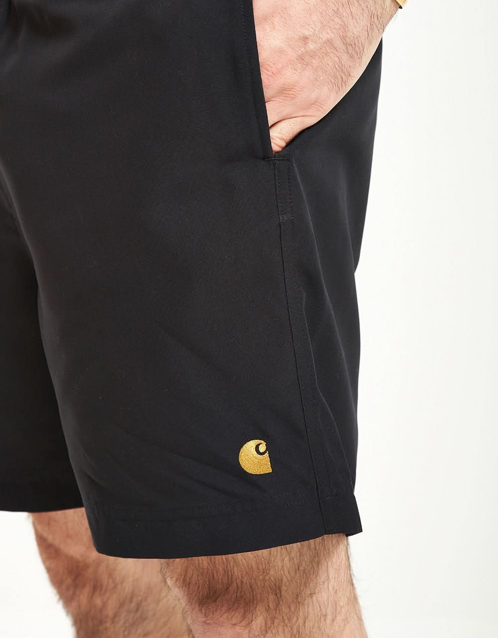 C WIP Chase Swim Trunk - Black/Gold
