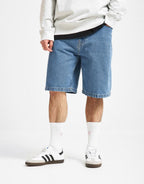 C WIP Landon Shorts - Blue (Heavy Stone Wash)