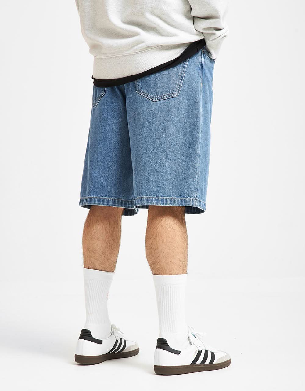 C WIP Landon Shorts - Blue (Heavy Stone Wash)