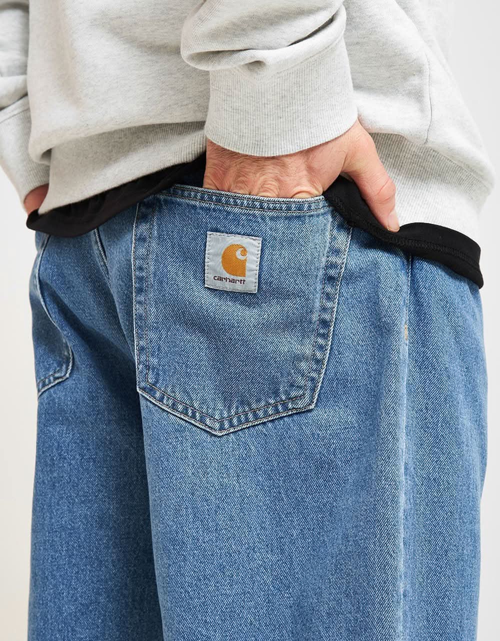 C WIP Landon Shorts - Blue (Heavy Stone Wash)