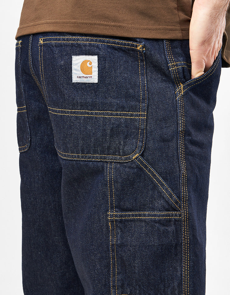 C WIP Single Knee Shorts - Blue (Rinsed)
