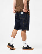 C WIP Single Knee Shorts - Blue (Rinsed)