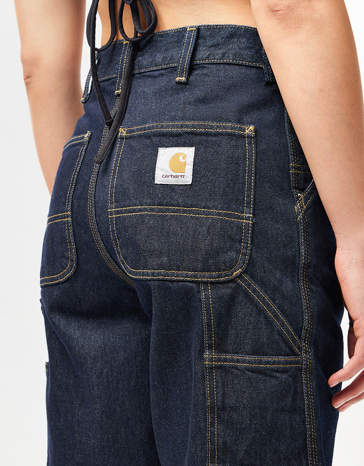 C WIP Single Knee Shorts - Blue (Rinsed)