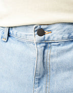 C WIP Single Knee Shorts - Blue (Heavy Stone Bleached)