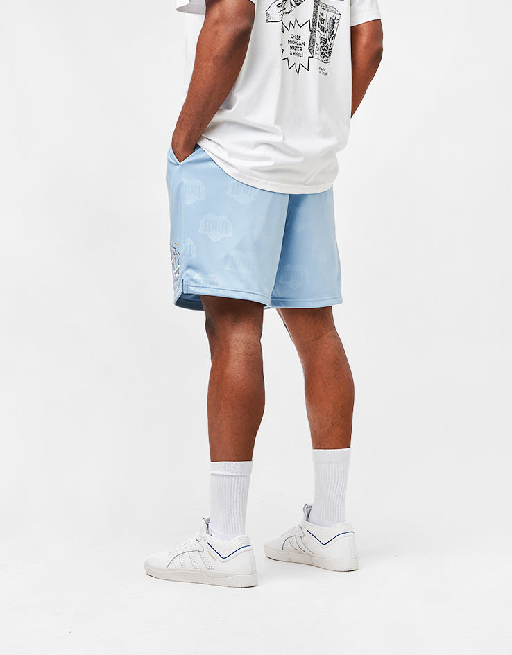 C WIP Hartt Football Shorts - Heart Train Jacquard/Bluebird