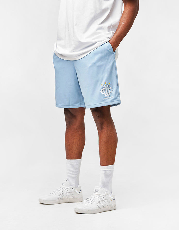 C WIP Hartt Football Shorts - Heart Train Jacquard/Bluebird