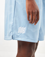 C WIP Hartt Football Shorts - Heart Train Jacquard/Bluebird