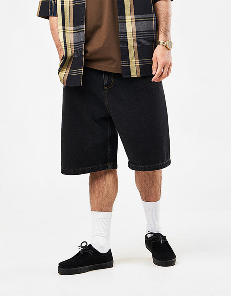 C WIP Brandon Shorts - Black (Stone Washed)