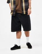 C WIP Brandon Shorts - Black (Stone Washed)