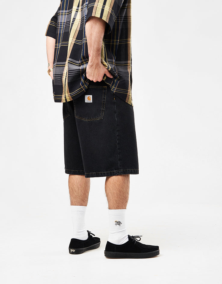 C WIP Brandon Shorts - Black (Stone Washed)