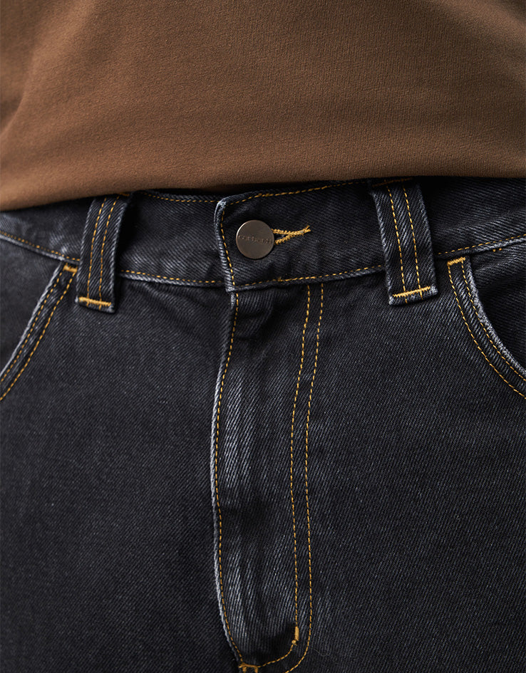 C WIP Brandon Shorts - Black (Stone Washed)
