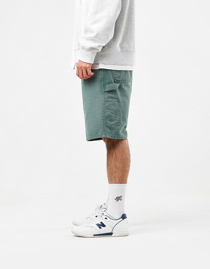 C WIP Single Knee Shorts - Silver Pine (Stone Canvas)