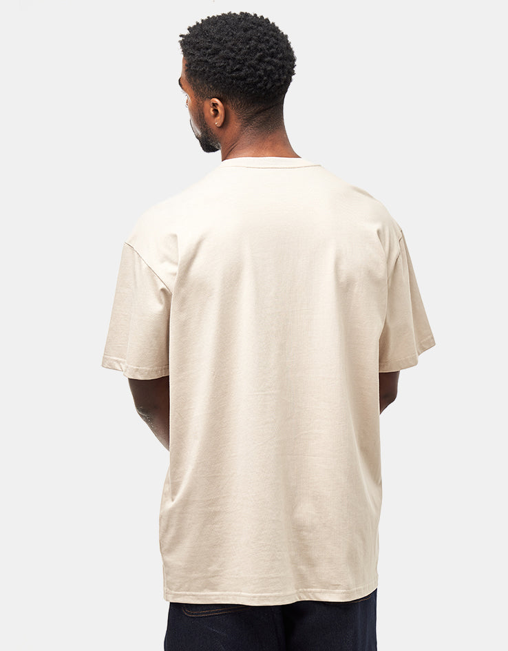 C WIP S/S Chase T-Shirt - Fleur De Sel/Gold