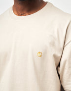C WIP S/S Chase T-Shirt - Fleur De Sel/Gold