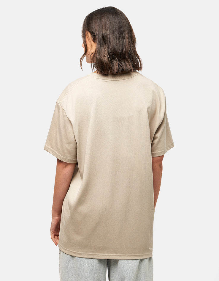 C WIP S/S Chase T-Shirt - Fleur De Sel/Gold