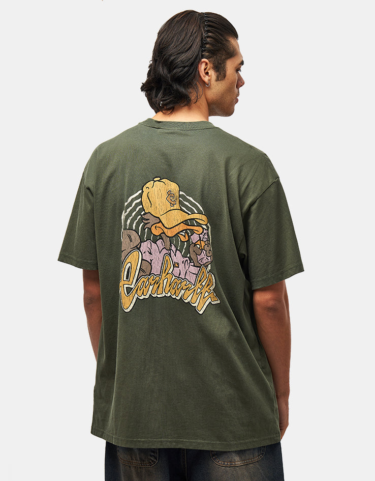 C WIP S/S Chedda T-Shirt - Opuntia (Heavy Stone Wash)