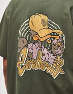 C WIP S/S Chedda T-Shirt - Opuntia (Heavy Stone Wash)