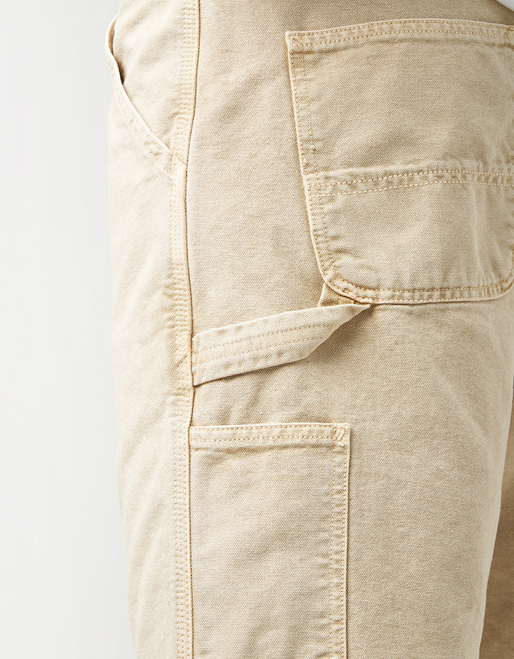 C WIP Single Knee Canvas Shorts - Dusty Hamilton Brown (Chalk Wash)