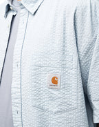 C WIP Toland S/S Shirt - Toland Stripe/Blue Fog