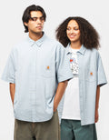 C WIP Toland S/S Shirt - Toland Stripe/Blue Fog