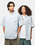 C WIP Toland S/S Shirt - Toland Stripe/Blue Fog