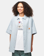 C WIP Toland S/S Shirt - Toland Stripe/Blue Fog