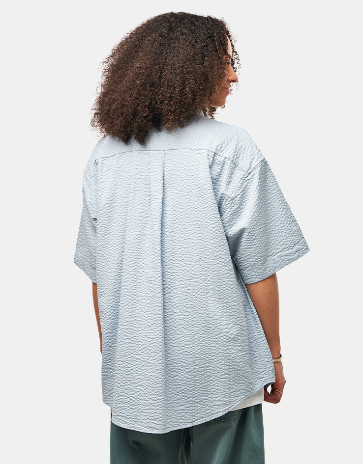 C WIP Toland S/S Shirt - Toland Stripe/Blue Fog