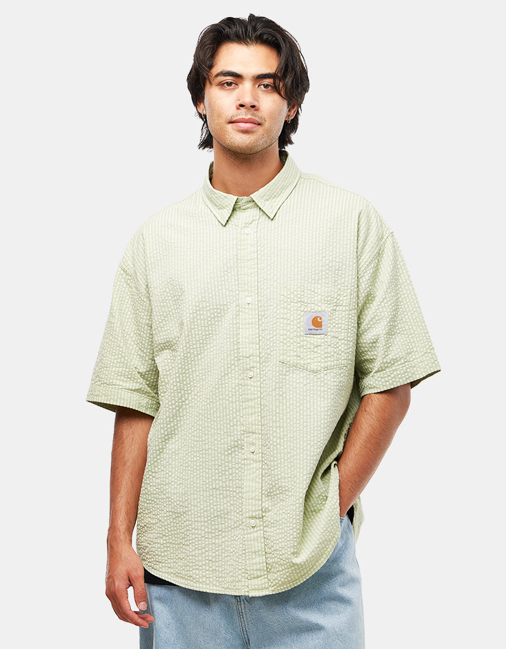 C WIP Toland S/S Shirt - Toland Stripe/Pale Olive