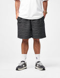 C WIP Gellar Jacquard Shorts - Gellar Stripe/Black (Rinsed)