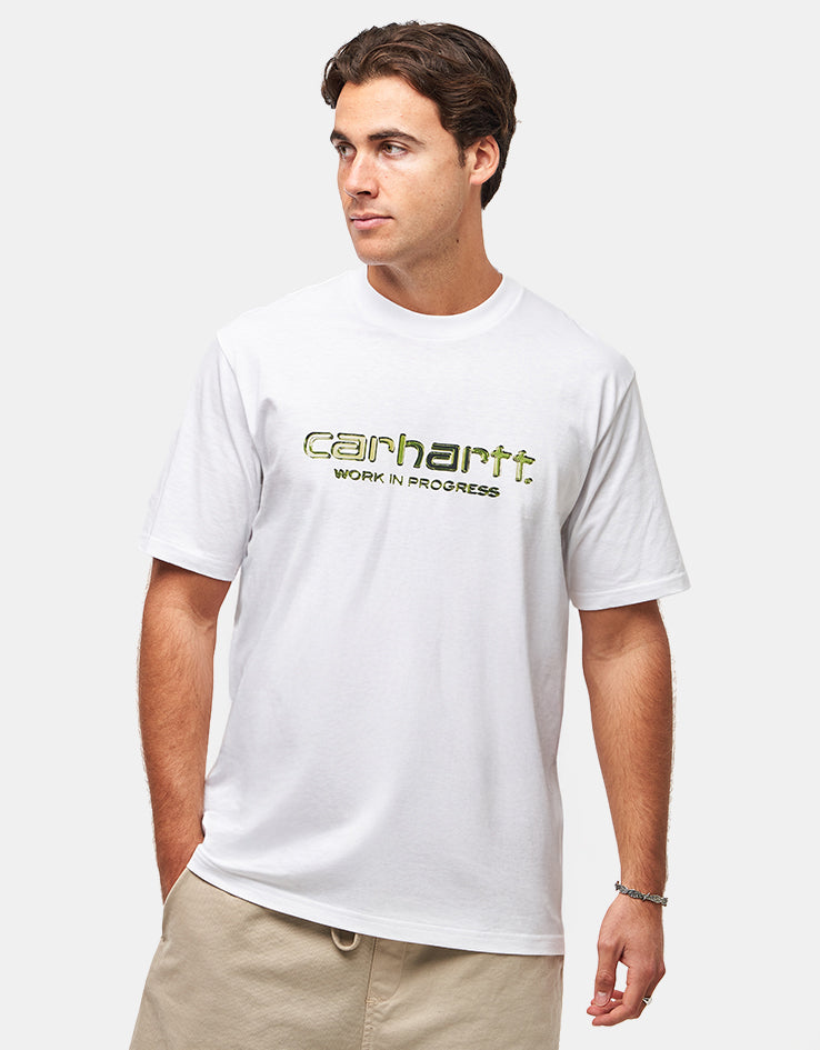 C WIP Solar Chrome Script T-Shirt - White