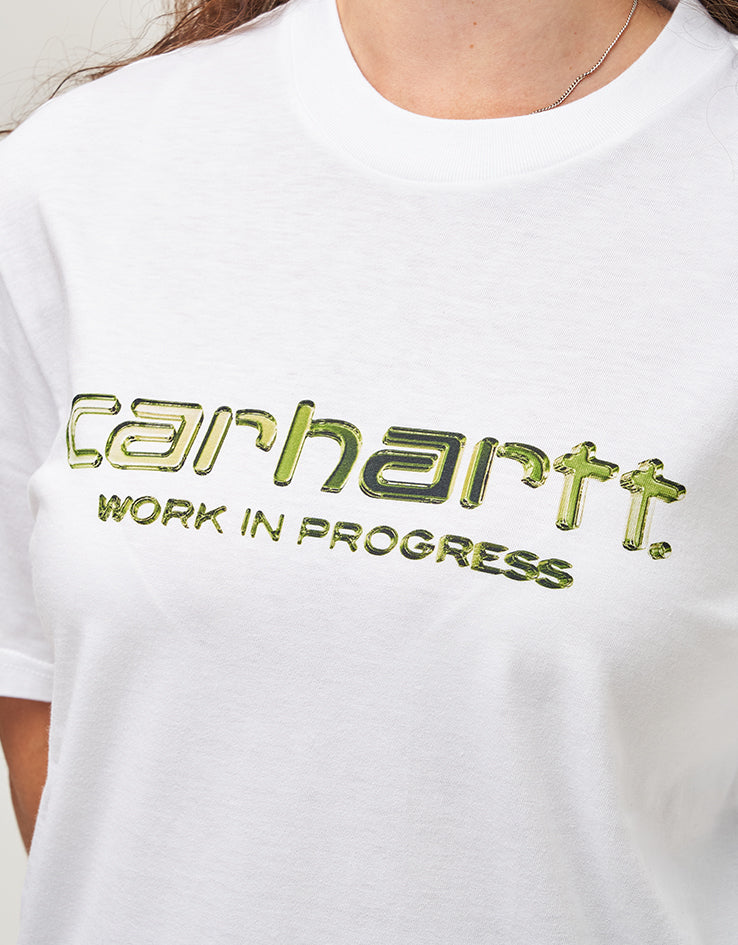 C WIP Solar Chrome Script T-Shirt - White